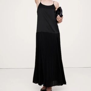 Banana Republic long black cocktail dress